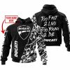TOO FAST TO LIVE TOO YOUNG TO DIE - LIMITED EDITION - CUSTOM NAME - DUCATI - BLACK