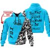 TOO FAST TO LIVE TOO YOUNG TO DIE - LIMITED EDITION - CUSTOM NAME - FOX RACING - SKY BLUE