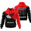 PREMIUM GIFT - CUSTOM NAME - HONDA - RED