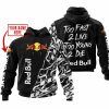 TOO FAST TO LIVE TOO YOUNG TO DIE - LIMITED EDITION - CUSTOM NAME - RED BULL - BLACK