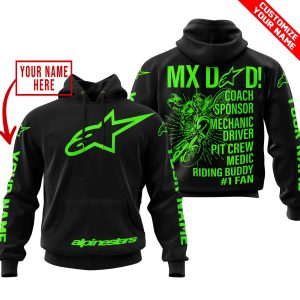 MX DAD - PERSONALISED GIFTS FOR CHILDREN & ADULTS - ALPINESTARS - GREEN