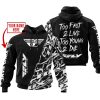 TOO FAST TO LIVE TOO YOUNG TO DIE - LIMITED EDITION - CUSTOM NAME - FLY RACING - BLACK