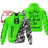 TOO FAST TO LIVE TOO YOUNG TO DIE - LIMITED EDITION - CUSTOM NAME - HUSQVARNA - GREEN