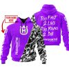 TOO FAST TO LIVE TOO YOUNG TO DIE - LIMITED EDITION - CUSTOM NAME - HUSQVARNA - PURPLE