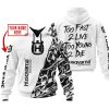 TOO FAST TO LIVE TOO YOUNG TO DIE - LIMITED EDITION - CUSTOM NAME - HUSQVARNA - WHITE