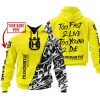 TOO FAST TO LIVE TOO YOUNG TO DIE - LIMITED EDITION - CUSTOM NAME - HUSQVARNA - YELLOW