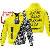 TOO FAST TO LIVE TOO YOUNG TO DIE - LIMITED EDITION - CUSTOM NAME - SEA DOO - YELLOW
