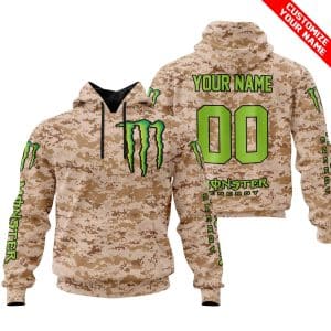 LIMITED EDITION PRODUCTS - US MARINE - MONSTER ENERGY RACING V1 - CUSTOM NAME