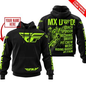 MX DAD - PERSONALISED GIFTS FOR CHILDREN & ADULTS - FLY RACING - NEON