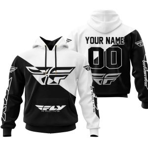 PREMIUM GIFT - CUSTOM NAME - FLY RACING - WHITE