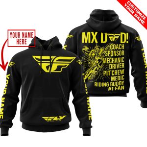 MX DAD - PERSONALISED GIFTS FOR CHILDREN & ADULTS - FLY RACING - YELLOW