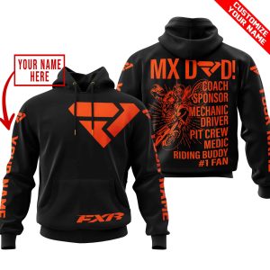 MX DAD - PERSONALISED GIFTS FOR CHILDREN & ADULTS - FXR - BLACK ORANGE