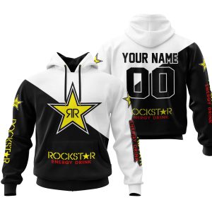 PREMIUM GIFT - CUSTOM NAME - ROCKSTAR ENERGY - WHITE
