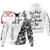 TOO FAST TO LIVE TOO YOUNG TO DIE - LIMITED EDITION - CUSTOM NAME - ALPINESTARS - WHITE