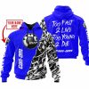 TOO FAST TO LIVE TOO YOUNG TO DIE - LIMITED EDITION - CUSTOM NAME - CAN AM - BLUE