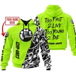 TOO FAST TO LIVE TOO YOUNG TO DIE - LIMITED EDITION - CUSTOM NAME - CAN AM - NEON