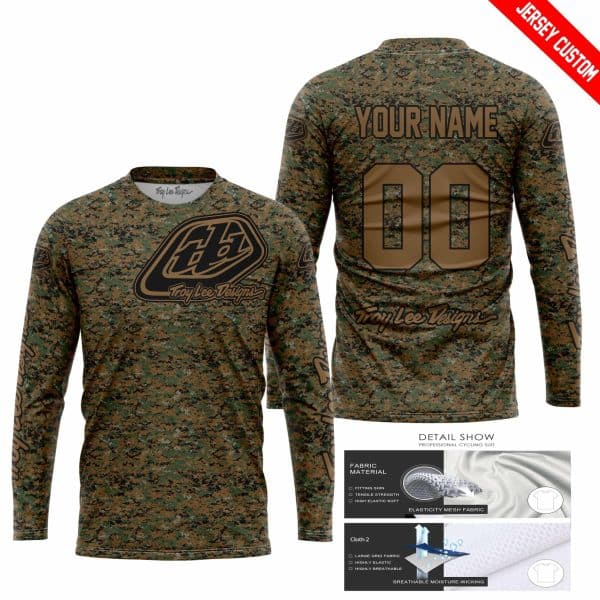 LIMITED EDITION PRODUCTS - US MARINE V1 - TROY LEE DESIGNS RACING - CUSTOM NAME - Image 2