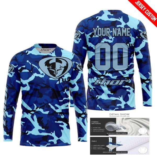 LIMITED EDITION PRODUCTS - US NAVY V1 - THOR RACING - CUSTOM NAME - Image 2