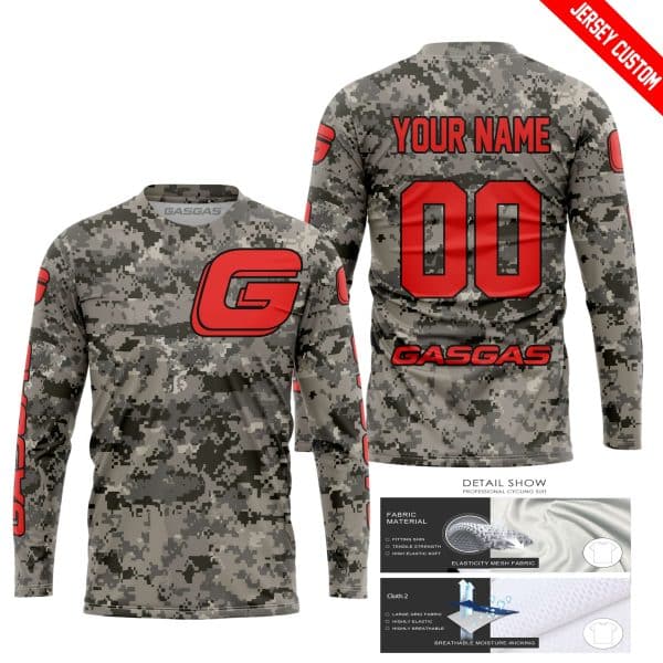 LIMITED EDITION PRODUCTS - US ARMY - GAS GAS RACING V1 - CUSTOM NAME - Image 2