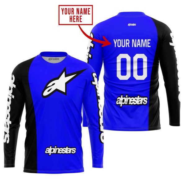 PREMIUM MX - CUSTOM NAME - ALPINESTARS - BLUE - Image 2