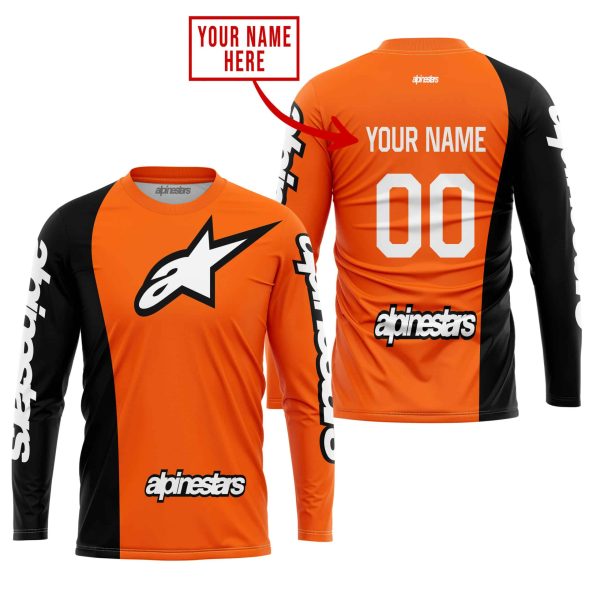 PREMIUM MX - CUSTOM NAME - ALPINESTARS - ORANGE - Image 2