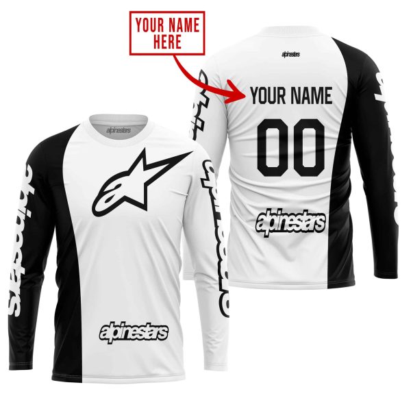 PREMIUM MX - CUSTOM NAME - ALPINESTARS - WHITE - Image 2
