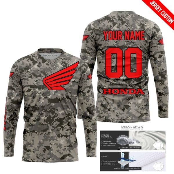 LIMITED EDITION PRODUCTS - US ARMY - HONDA RACING V1 - CUSTOM NAME - Image 2
