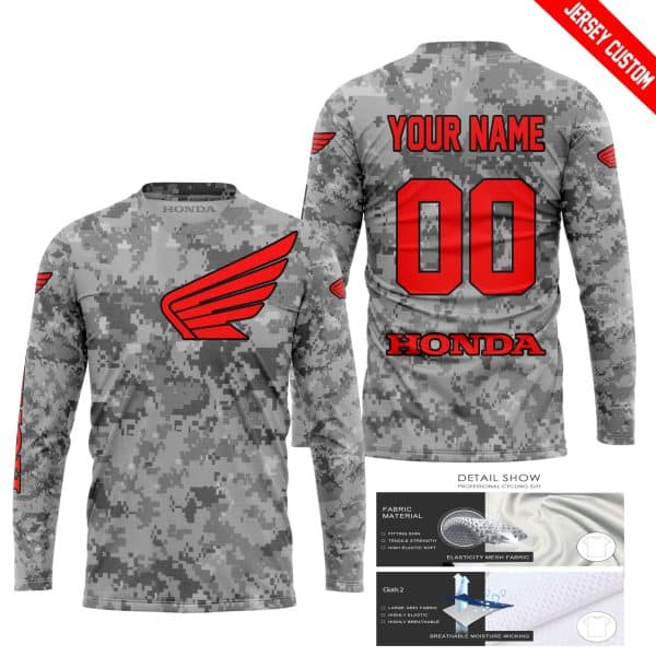 LIMITED EDITION PRODUCTS - US ARMY V1 - HONDA RACING V1 - CUSTOM NAME - Image 2