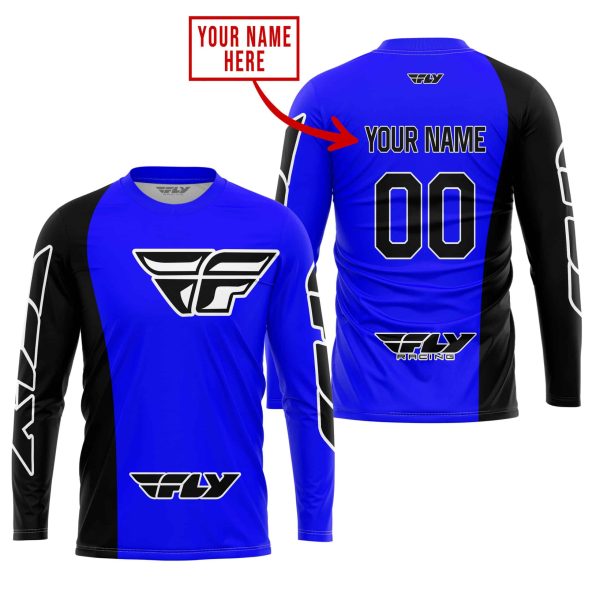 PREMIUM MX - CUSTOM NAME - FLY RACING - BLUE - Image 2