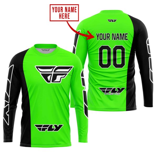 PREMIUM MX - CUSTOM NAME - FLY RACING - GREEN - Image 2