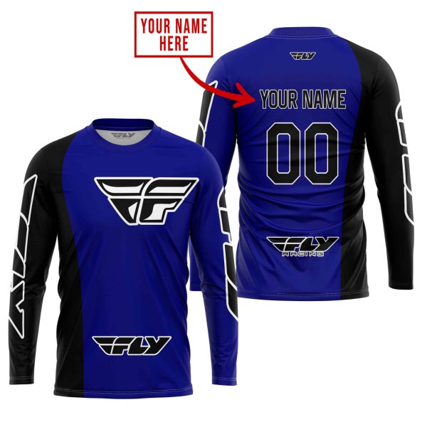 PREMIUM MX - CUSTOM NAME - FLY RACING - NAVY - Image 2