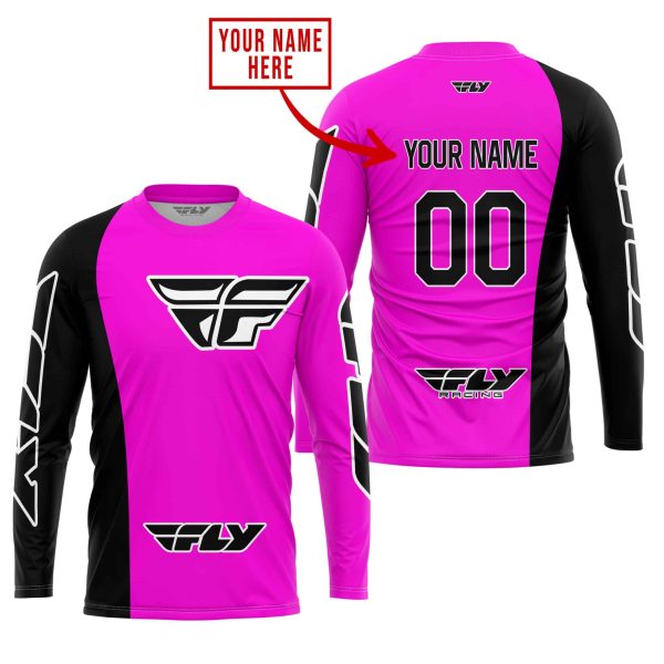PREMIUM MX - CUSTOM NAME - FLY RACING - PINK - Image 2