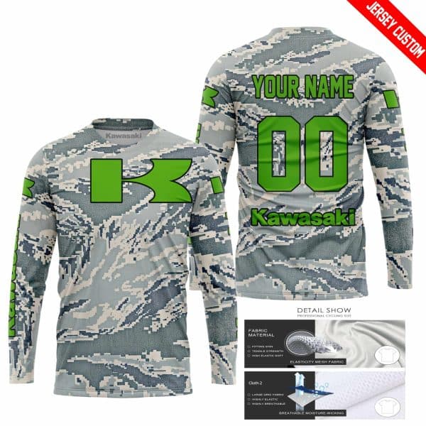 LIMITED EDITION PRODUCTS - US AIR PORCE - KAWASAKI RACING V1 - CUSTOM NAME - Image 2
