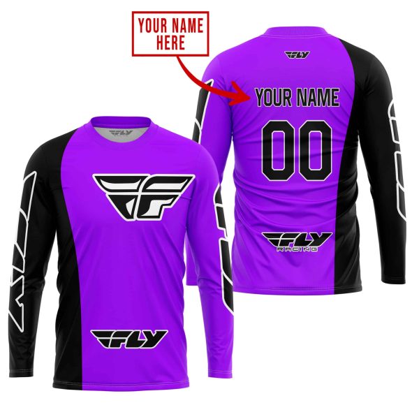 PREMIUM MX - CUSTOM NAME - FLY RACING - PURPLE - Image 2