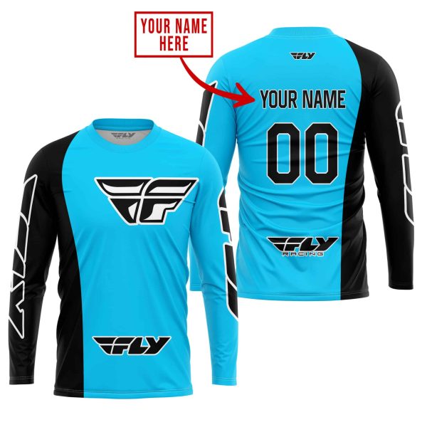 PREMIUM MX - CUSTOM NAME - FLY RACING - SKY BLUE - Image 2