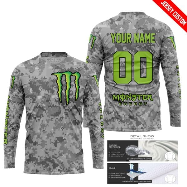 LIMITED EDITION PRODUCTS - US ARMY V1 - MONSTER ENERGY RACING V1 - CUSTOM NAME - Image 2