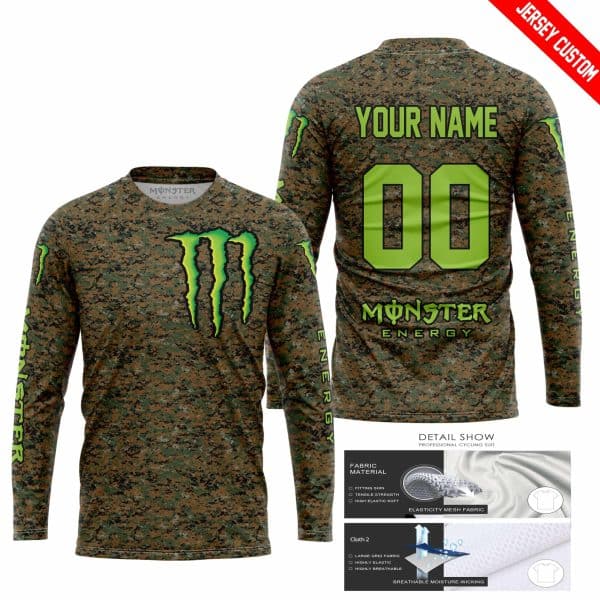 LIMITED EDITION PRODUCTS - US MARINE V1 - MONSTER ENERGY RACING V1 - CUSTOM NAME - Image 2