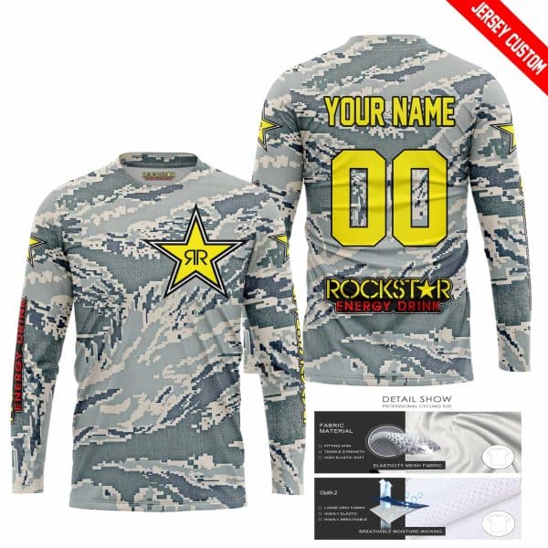 LIMITED EDITION PRODUCTS - US AIR PORCE - ROCKSTAR ENERGY RACING V1 - CUSTOM NAME - Image 2