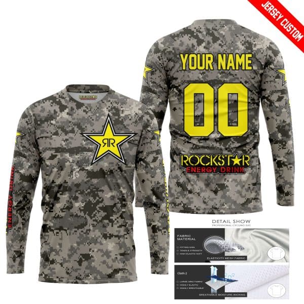 LIMITED EDITION PRODUCTS - US ARMY - ROCKSTAR ENERGY RACING V1 - CUSTOM NAME - Image 2
