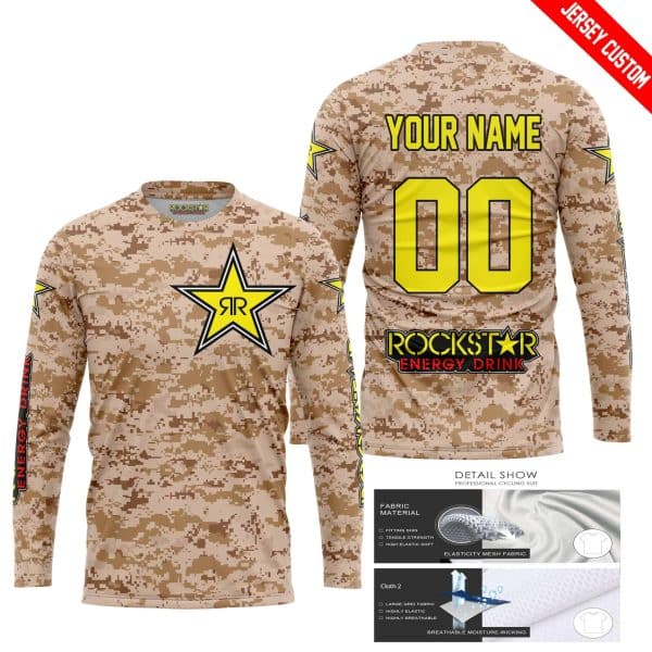 LIMITED EDITION PRODUCTS - US MARINE - ROCKSTAR ENERGY RACING V1 - CUSTOM NAME - Image 2