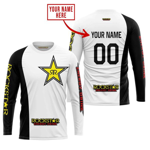 PREMIUM MX - CUSTOM NAME - ROCKSTAR - WHITE - Image 4