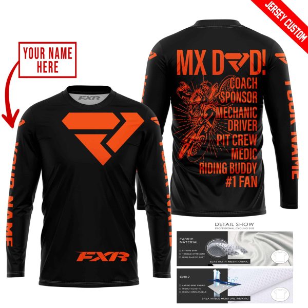 MX DAD - PERSONALISED GIFTS FOR CHILDREN & ADULTS - FXR - BLACK ORANGE - Image 2