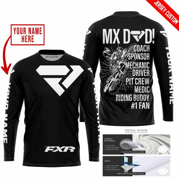 MX DAD - PERSONALISED GIFTS FOR CHILDREN & ADULTS - FXR - BLACK WHITE - Image 2