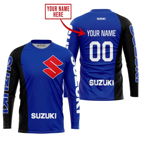 PREMIUM MX - CUSTOM NAME - SUZUKI - BLUE - Image 4