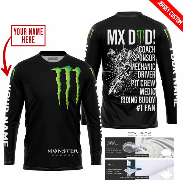 MX DAD - PERSONALISED GIFTS FOR CHILDREN & ADULTS - MONSTER - BLACK - Image 2