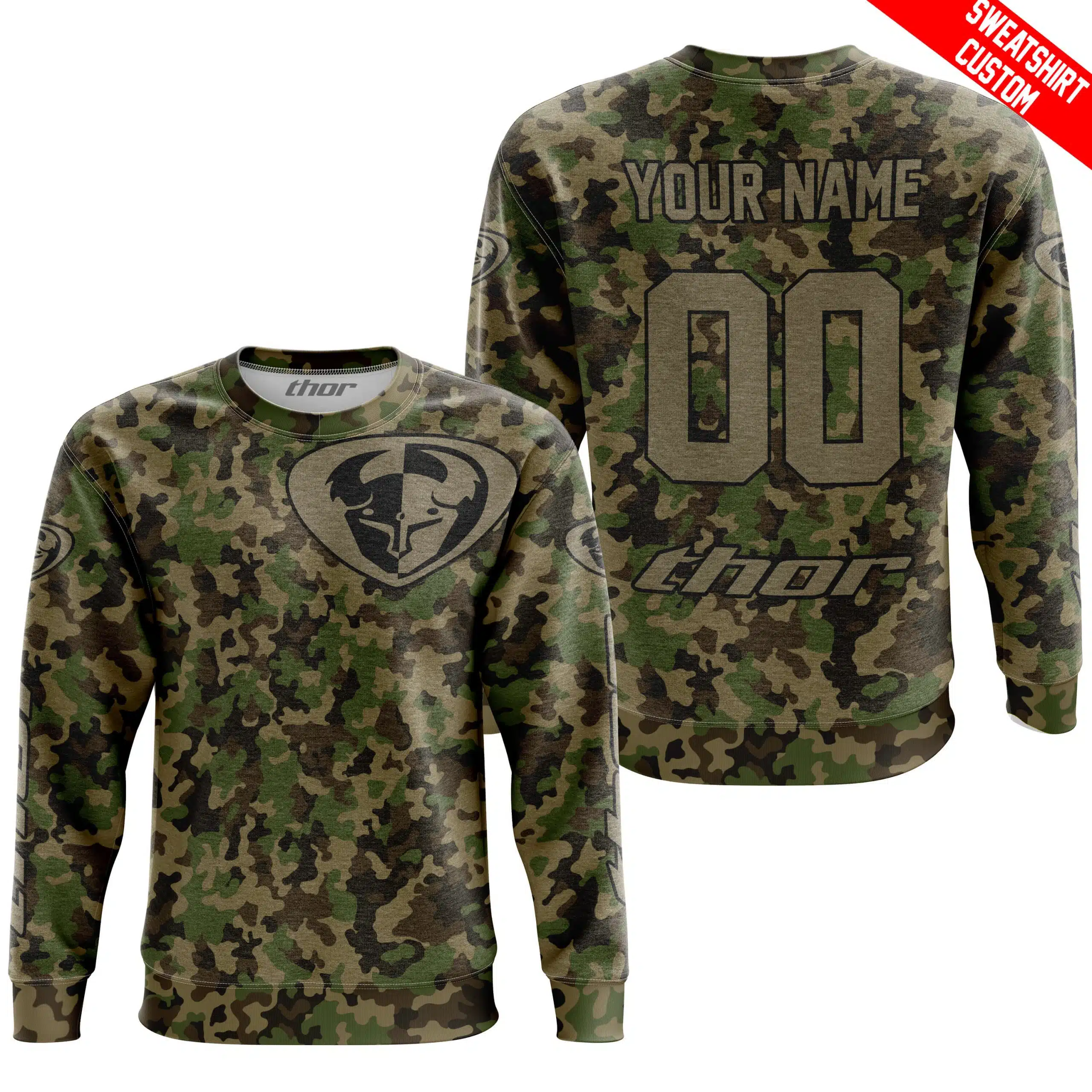 LIMITED EDITION PRODUCTS - US ARMY V3 - THOR RACING - CUSTOM NAME - Image 3