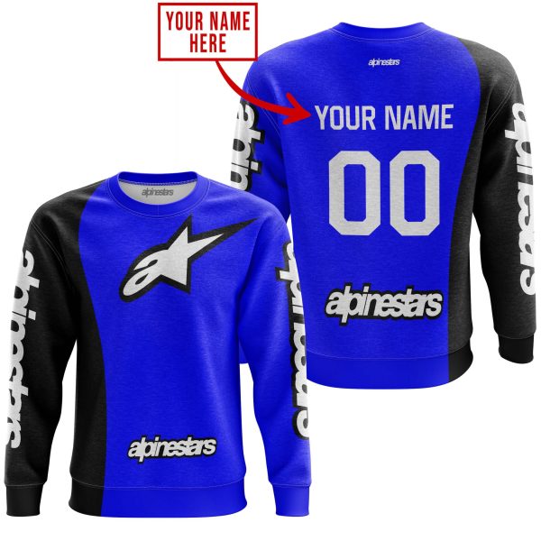 PREMIUM MX - CUSTOM NAME - ALPINESTARS - BLUE - Image 3