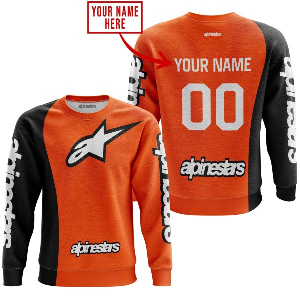 PREMIUM MX - CUSTOM NAME - ALPINESTARS - ORANGE - Image 3