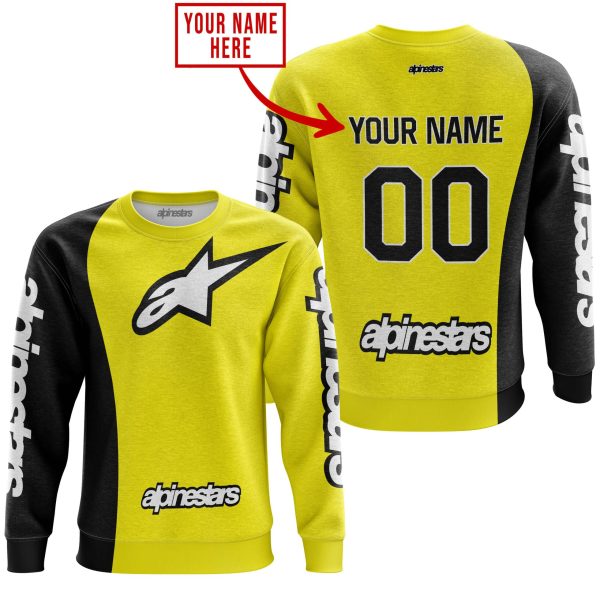 PREMIUM MX - CUSTOM NAME - ALPINESTARS - YELLOW - Image 3