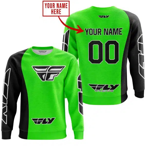 PREMIUM MX - CUSTOM NAME - FLY RACING - GREEN - Image 3